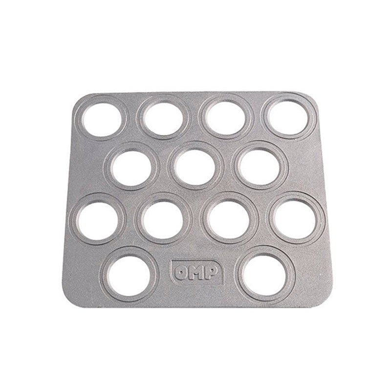 Poggiapiedi co-driver OMP - Alluminio 320x280 mm (OA-1866) - Ravasicorse