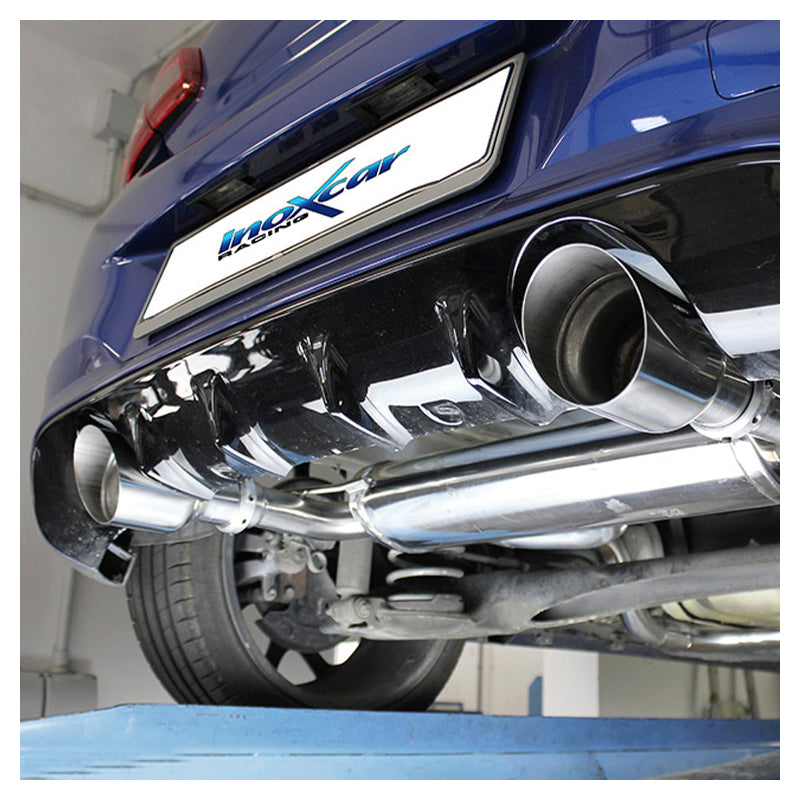 Inoxcar - Finale con silenziatore con uscita Ø102 DX+SX (Racing)
