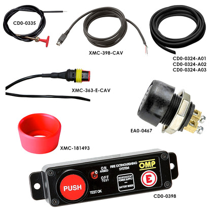 OMP - Accessori per gli estintori delle collezioni: WHITE - BLACK - PLATINUM - Ravasicorse