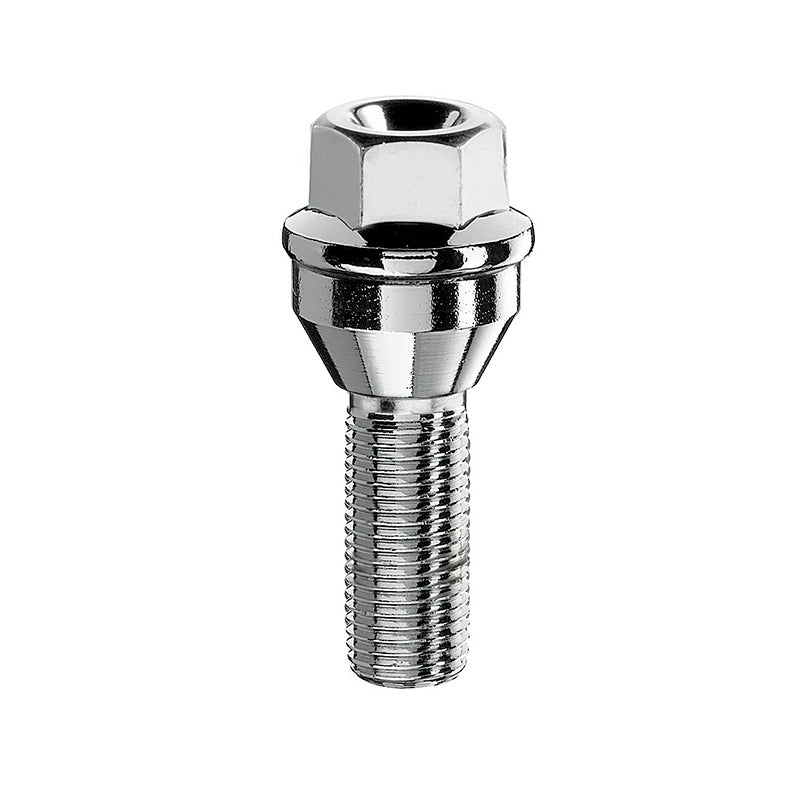 Viti con rondella, sede conica 60°, chiave SW19, 14 x 1.5 x 42 mm anti vibrazioni - Silver - Ravasicorse