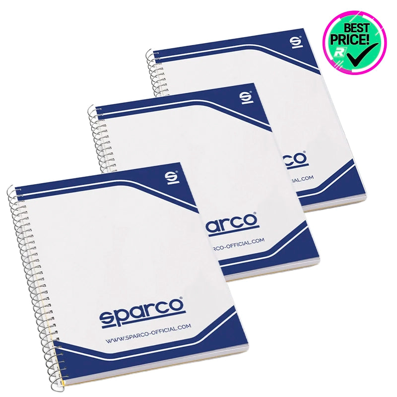 Pack Notebook Sparco - 3 x Notebook co-driver