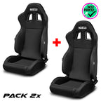 Pack 2 pz. x Sparco - Sedile R100 MY2022 (black / No FIA)