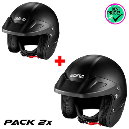 Pack Trackday Sparco - 2 x Sparco Jet J-PRO (black)