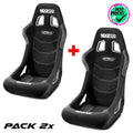 Pack 2 pz. x Sparco - Sprint+ (black / FIA 8855-1999)