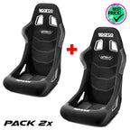 Pack 2 pz. x Sparco - Sprint+ (black / FIA 8855-1999)