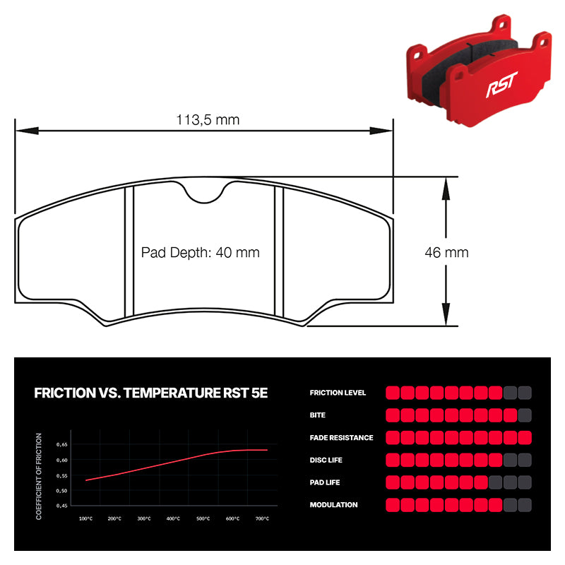 Pagid - Pastiglie freno Mitsubishi Lancer Evo X Gravel Rally [AP Caliper] (1749) - Rear