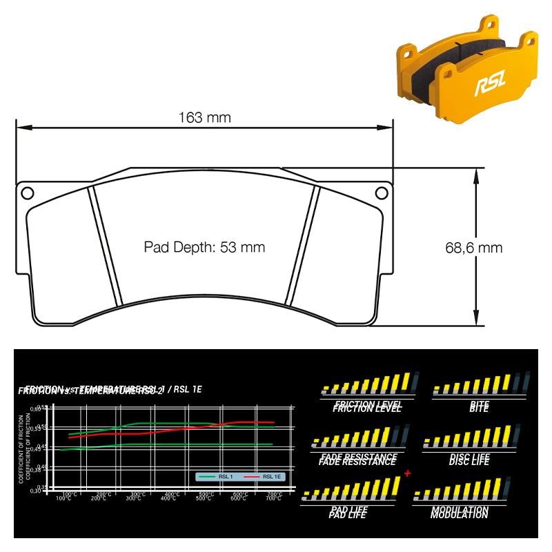 Pagid - Bremsbelagsatz BMW Z4 GT3 [race car] (2557) - Front