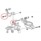 Powerflex - Kit bulloni per regolazione camber esterna del braccio superiore posteriore Poweralign (12 mm x 70 mm) - 2 pz. - Ravasicorse