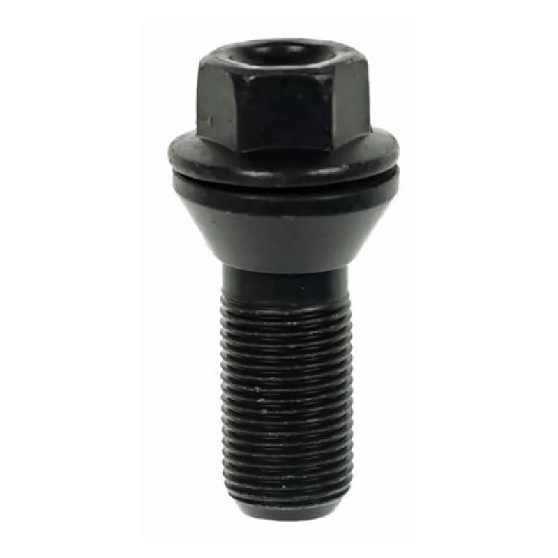 PowerTech - Vite M14x1.25 conica sede larga 33 mm nera