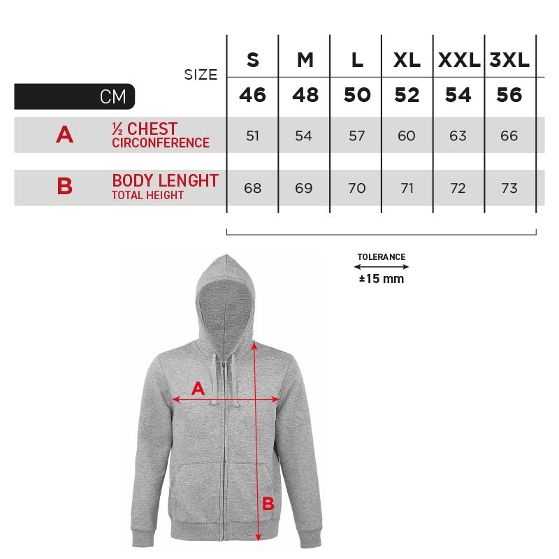 Ravasicorse - Felpa hoodie full zip (black)