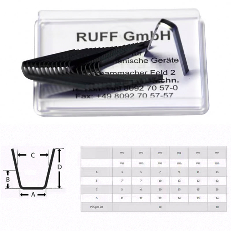Rillfit Six - Lame da taglio quadrate - Ravasicorse