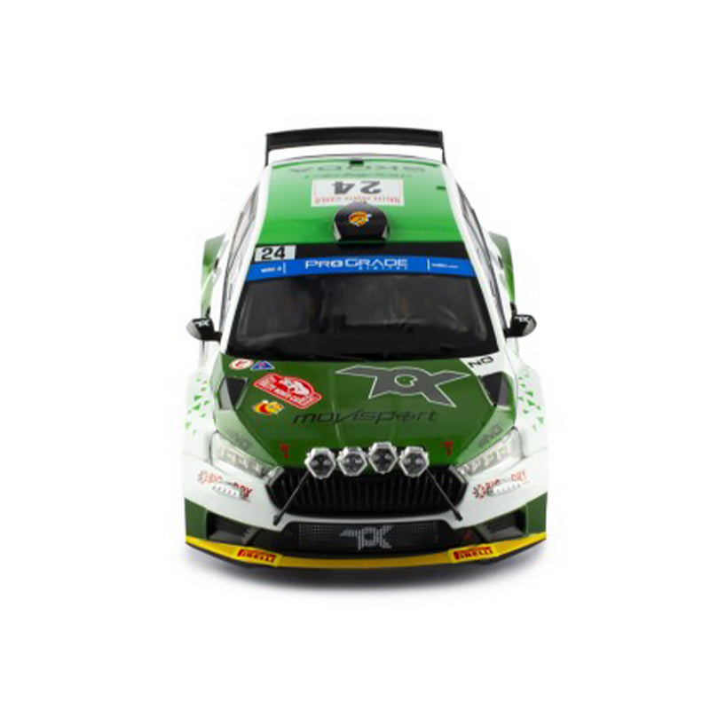 IXO Models - Skoda Fabia Rally2 (2023) #24 N.Gryazin - K.Aleksandrov Rallye Monte-Carlo 2023 (1:18)