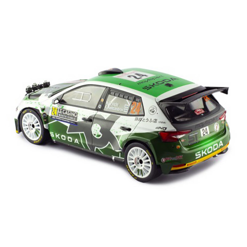 IXO Models - Skoda Fabia Rally2 (2023) #24 N.Gryazin - K.Aleksandrov Rallye Monte-Carlo 2023 (1:18)