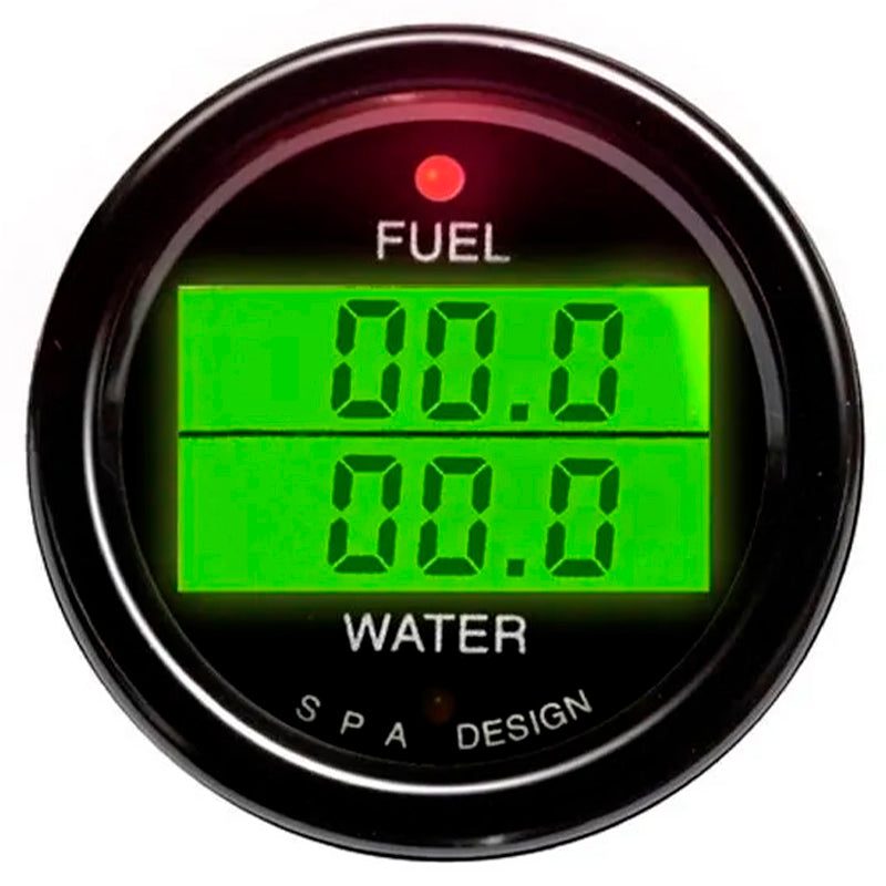 SPA - Manometro digitale a 2 misurazioni: pressione carburante / temperatura acqua - Ravasicorse