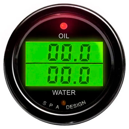 SPA - Manometro digitale a 2 misurazioni: temperatura olio / temperatura acqua