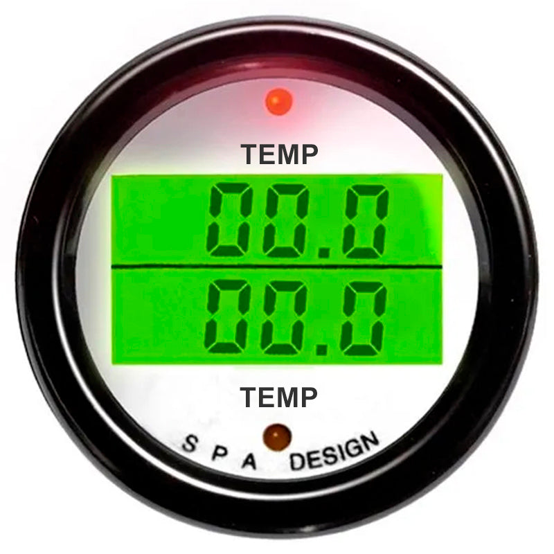 SPA - Manometro digitale a 2 misurazioni: 2 x temperatura