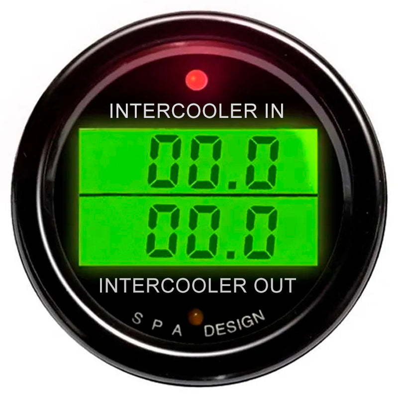 SPA - Manometro digitale a 2 misurazioni: temperatura aria in/out