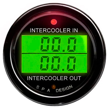 SPA - Manometro digitale a 2 misurazioni: temperatura aria in/out