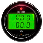 SPA - Manometro digitale a 2 misurazioni: pressione boost / pressione olio