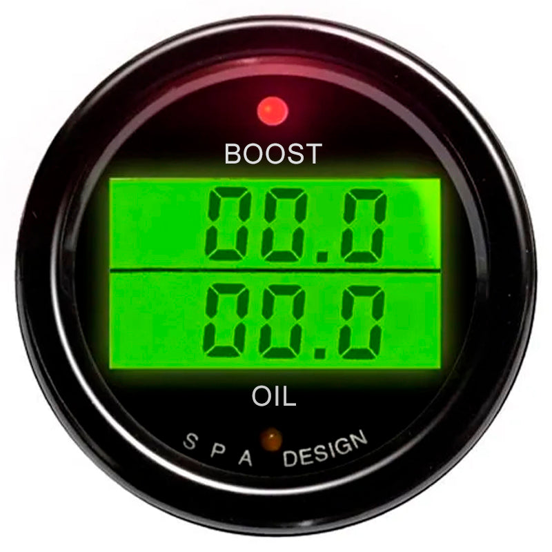 SPA - Manometro digitale a 2 misurazioni: pressione boost / pressione olio