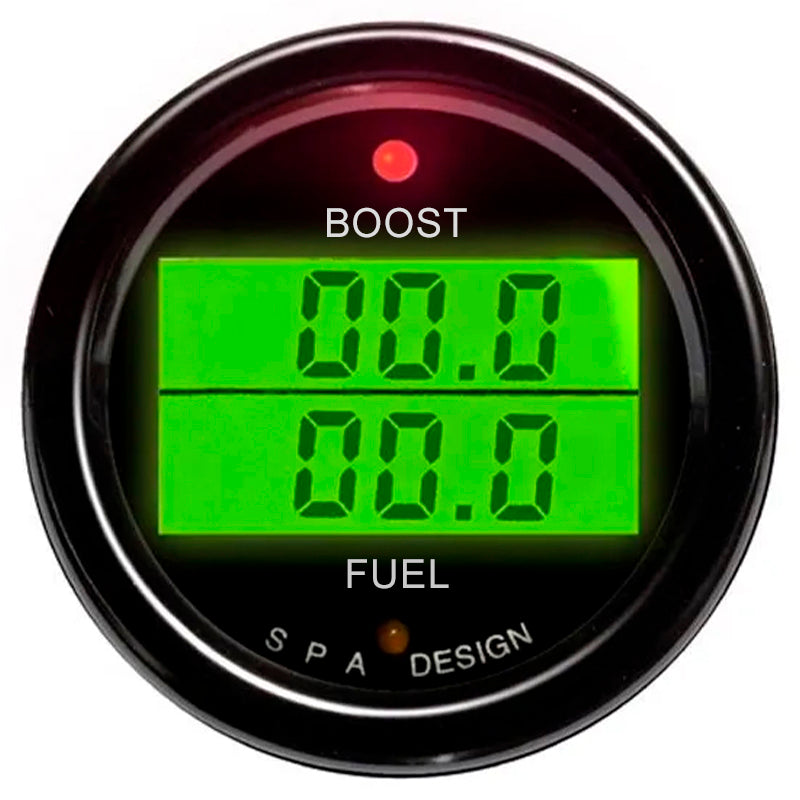 SPA - Manometro digitale a 2 misurazioni: pressione boost / pressione carburante
