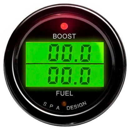SPA - Manometro digitale a 2 misurazioni: pressione boost / pressione carburante