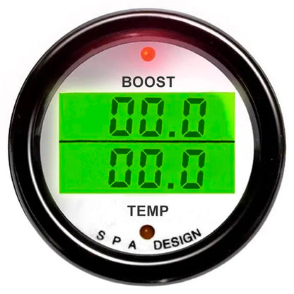 SPA - Manometro digitale a 2 misurazioni: pressione boost / temperatura