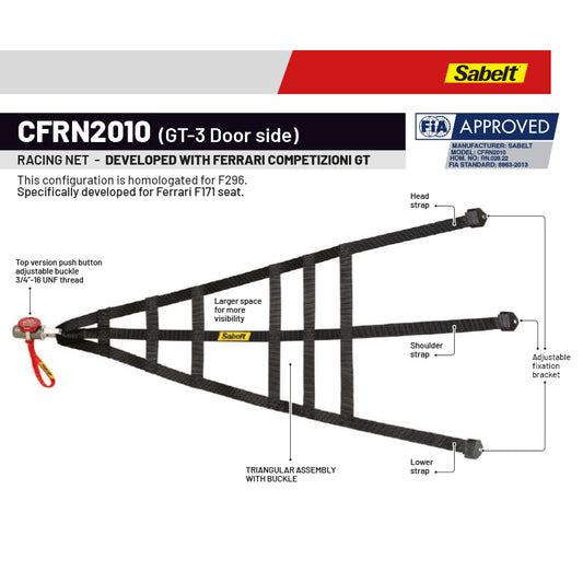 Sabelt - Racing Net CFRN2010 (GT-3 Door side) per Ferrari F171 / F296