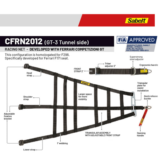 Sabelt - Racing Net CFRN2012 (GT-3 Tunnel side) per Ferrari F171 / F296