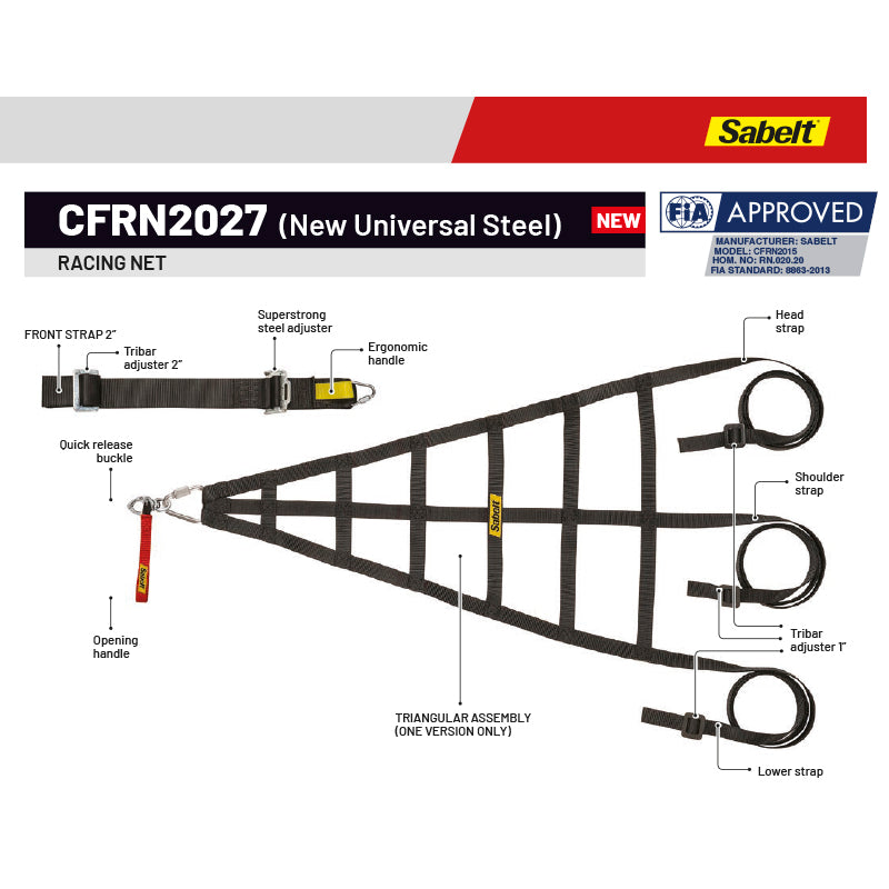 Sabelt - Racing Net CFRN2027 (universale)