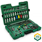 SATA - Set esagonale metrico 1/4", 3/8" e 1/2" (180 pz) - Ravasicorse
