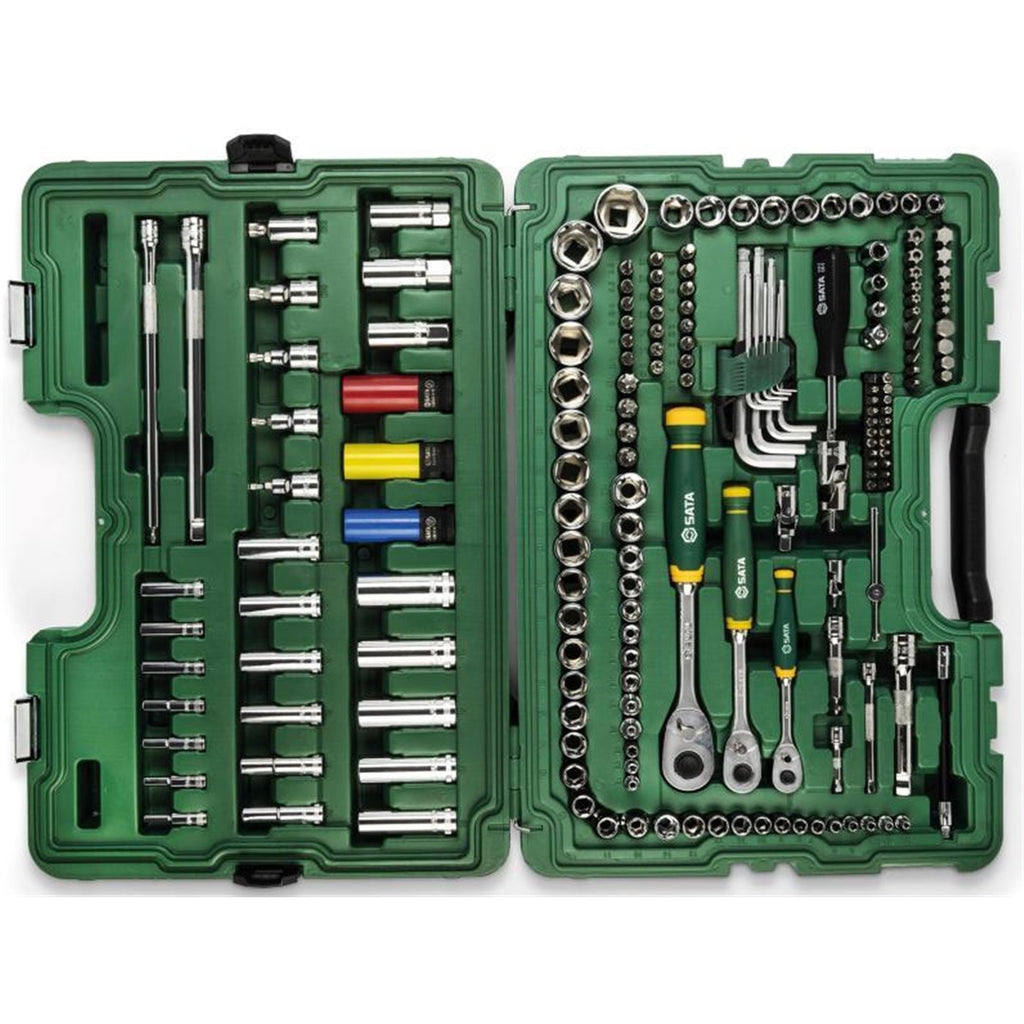 SATA - Set esagonale metrico 1/4", 3/8" e 1/2" (180 pz) - Ravasicorse