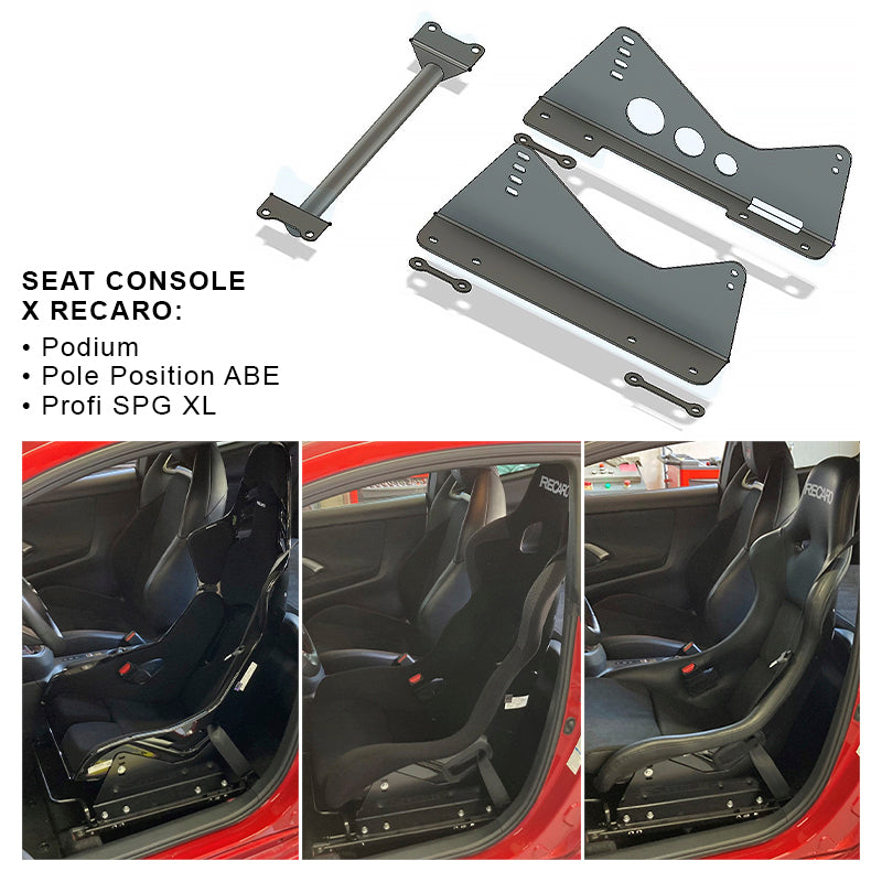 Kit console Toyota Yaris GR per montaggio specifico sedili Recaro Podium, Pole position ABE, Profi SPG XL - Ravasicorse
