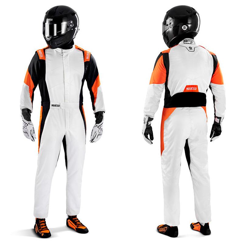 Sparco - Tuta Competition (white/orange/black)