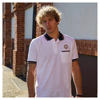Sparco - Polo piquet pocket Gulf (white) - Ravasicorse