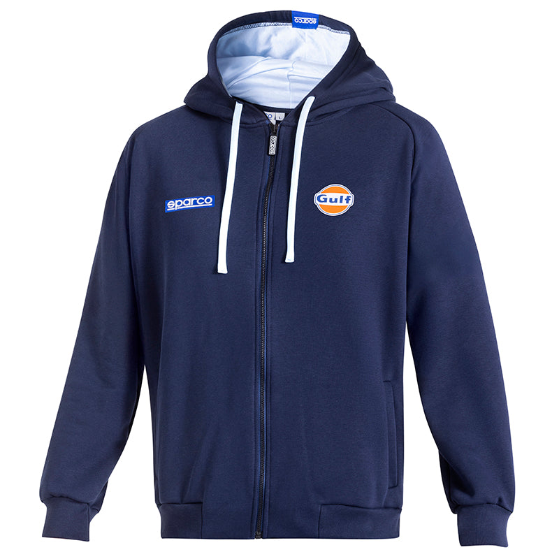 Sparco - Hoodie zip logo Gulf (blue) - Ravasicorse