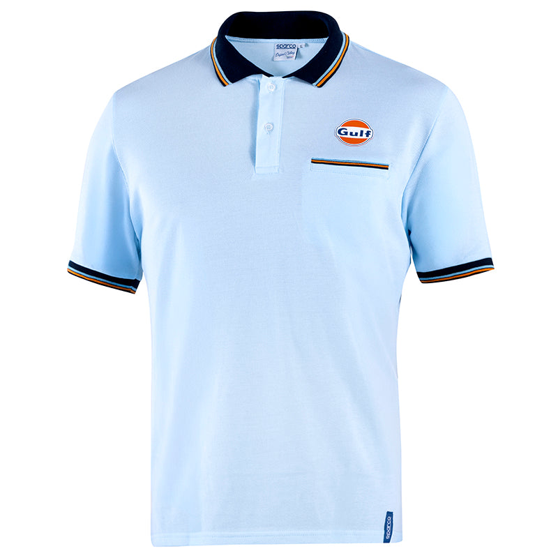 Sparco - Polo piquet pocket Gulf (light blue) - Ravasicorse