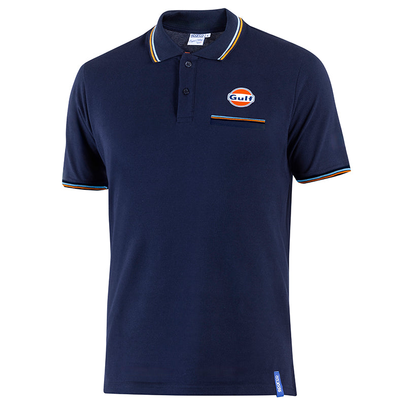 Sparco - Polo piquet pocket Gulf (blue) - Ravasicorse