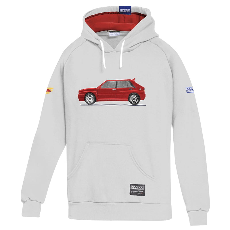 Sparco - Hoodie Lancia Delta HF Integrale (white/red)
