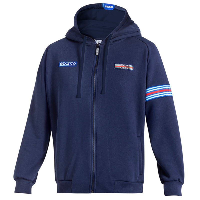 Sparco - Hoodie full zip Martini Racing (blue) - Ravasicorse