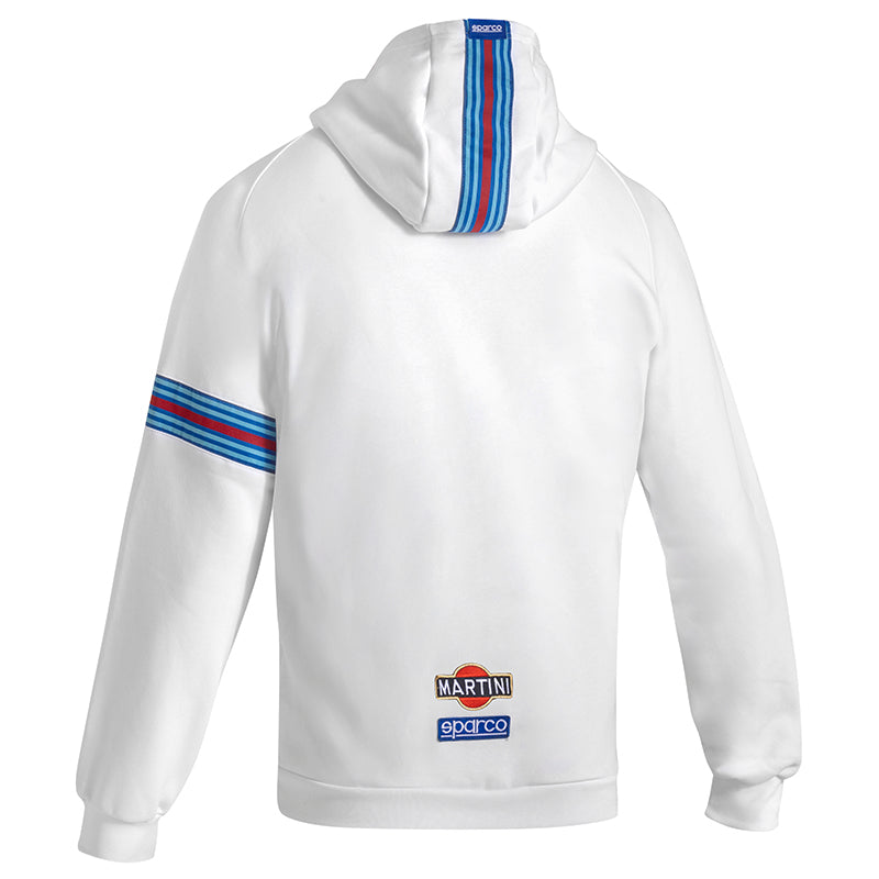 Sparco - Hoodie full zip Martini Racing (white) - Ravasicorse