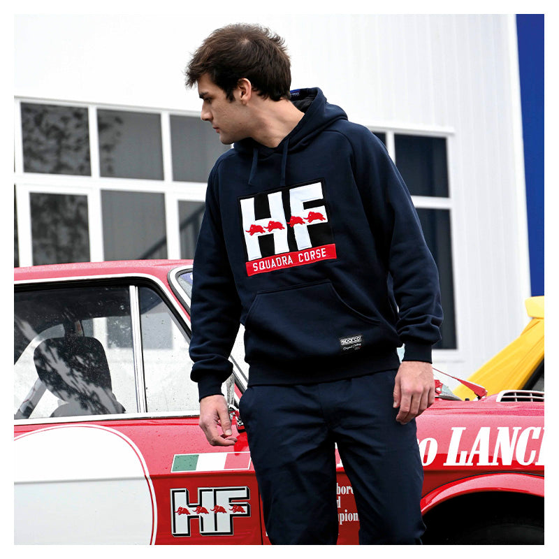 Sparco - Hoodie HF Squadra Corse (blue) - Ravasicorse