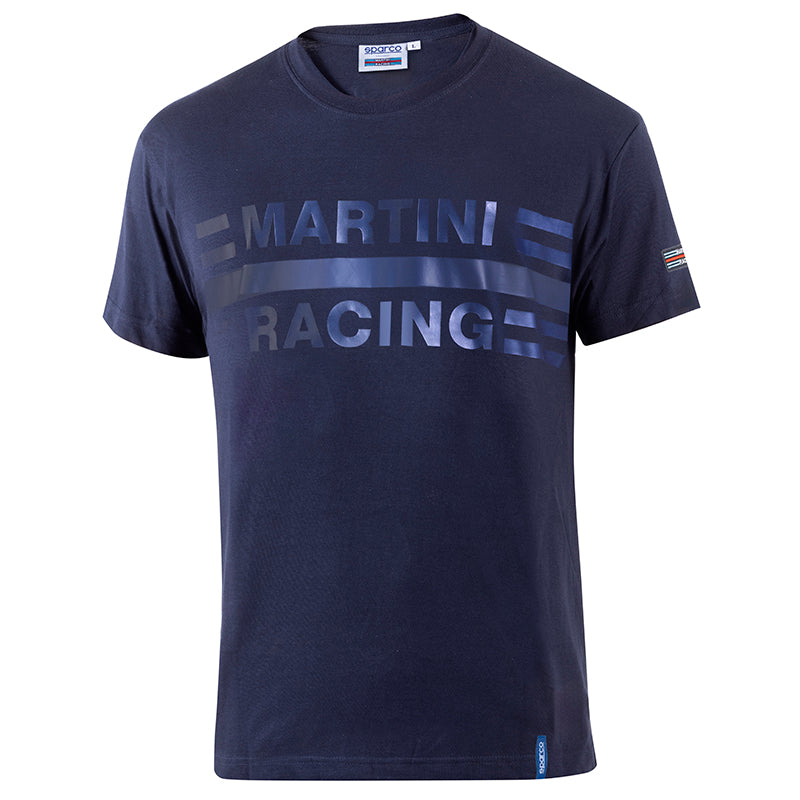 Sparco - T-Shirt Big Logo Martini Racing (blue) - Ravasicorse