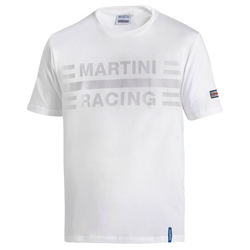 Sparco - T-Shirt Big Logo Martini Racing (white) - Ravasicorse