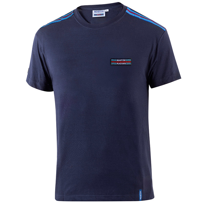 Sparco - T-Shirt Top stripes Martini Racing (blue) - Ravasicorse