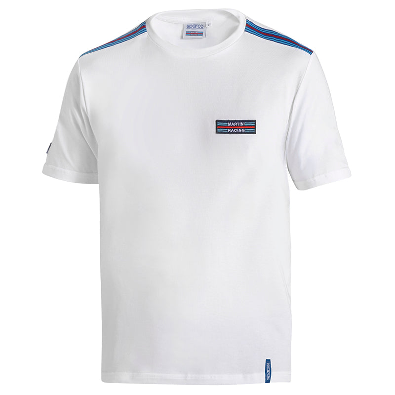 Sparco - T-Shirt Top stripes Martini Racing (white) - Ravasicorse