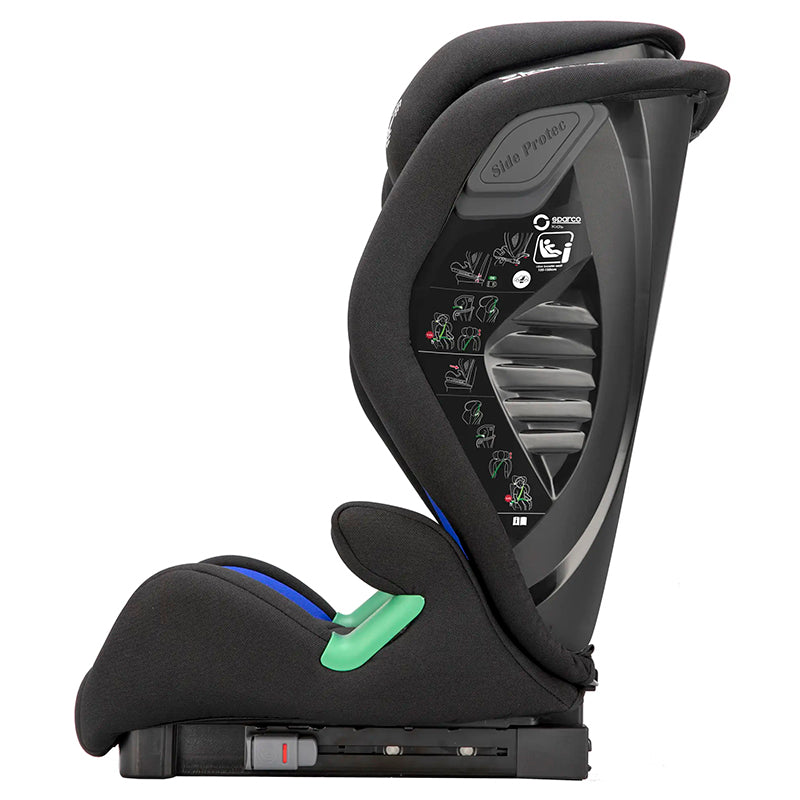 Sparco - SK2000I sedile per bambini 100 - 150 cm (black/blue) - Ravasicorse