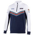 Sparco - Hoodie half zip Martini Racing (white/blue) - Ravasicorse