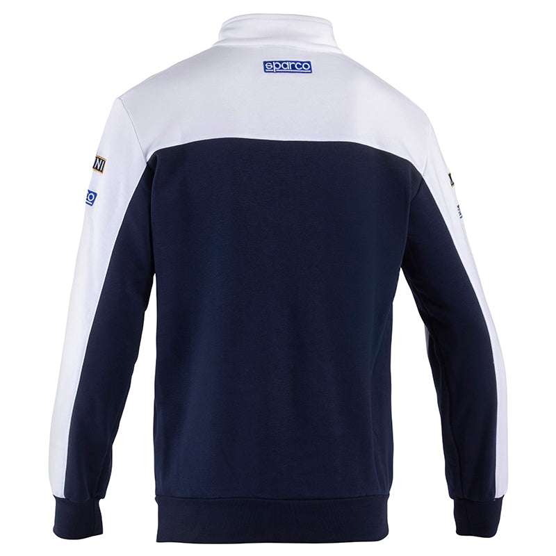 Sparco - Hoodie half zip Martini Racing (white/blue) - Ravasicorse