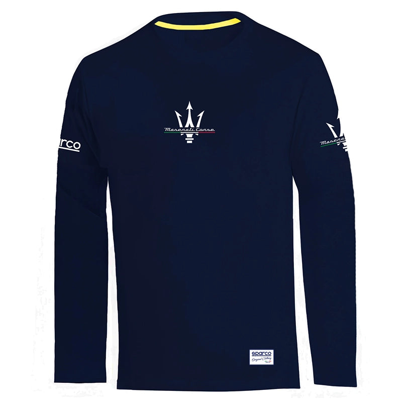 Sparco - T-shirt a manica lunga Maserati Corse (blue)